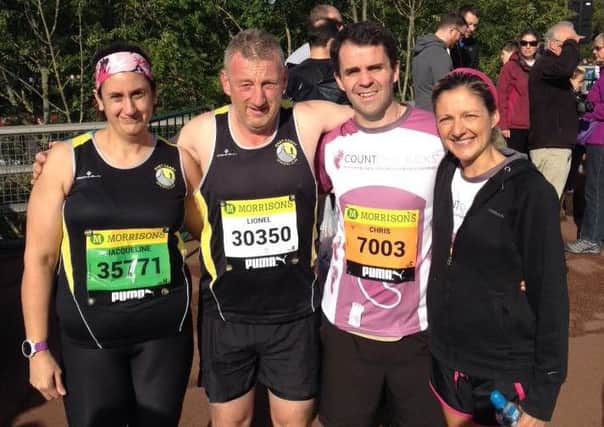 East Coast Athletic Club members at the Great North Run in Newcastle upon Tyne. INLT-38-706-con