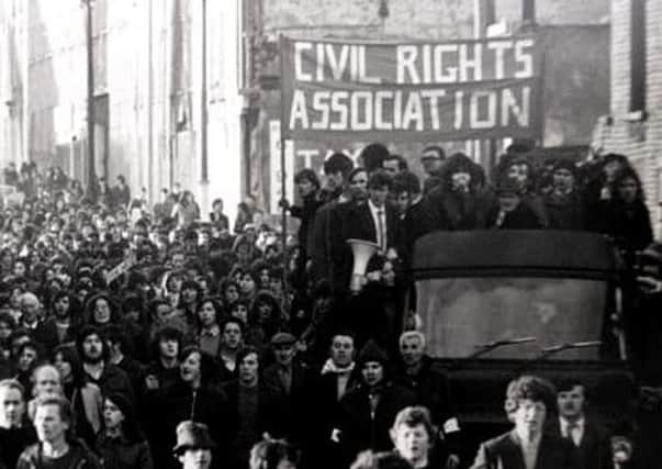 Marchers on January 30th, 1972, the day that would become known as Bloody Sunday.
