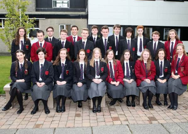 Ballyclare High School pupils who achieved outstanding results at GSCE level in 2015. INNT 39-518CON