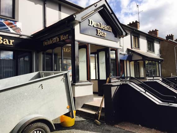 £900 worth of damage was caused to the Dunleath bar over night