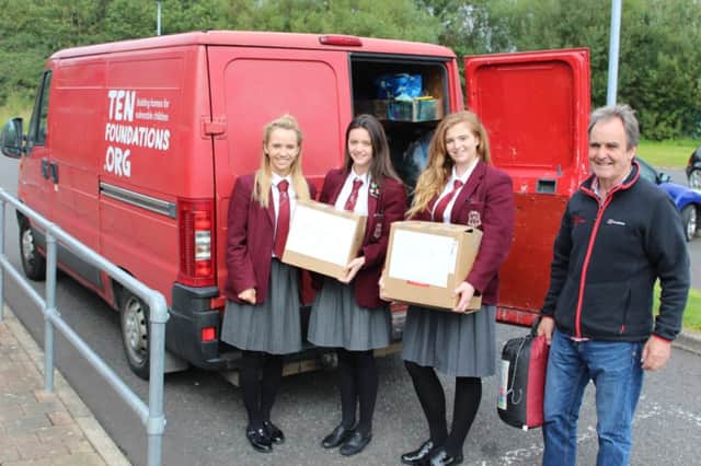 Ulidia Integrated College aid packs are collected by TenFoundations.org. INCT 38-703-CON
