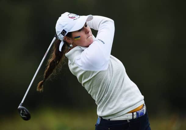 Olivia Mehaffey in action for Europe during the Junior Solheim Cup.