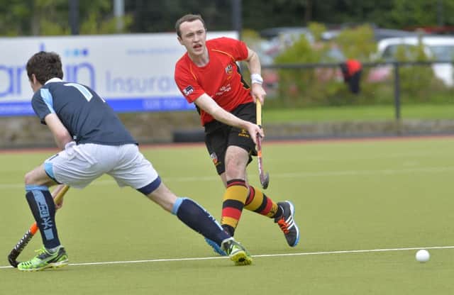 Banbridge Hockey Club are about to embark on a massive season for Irish hockey. They host their opening match of the brand new full Irish Hockey League season against Annadale on Saturday evening.Pic: Hugh McShane in pre-season action against Lisnagarvey. Pic: Presseye.