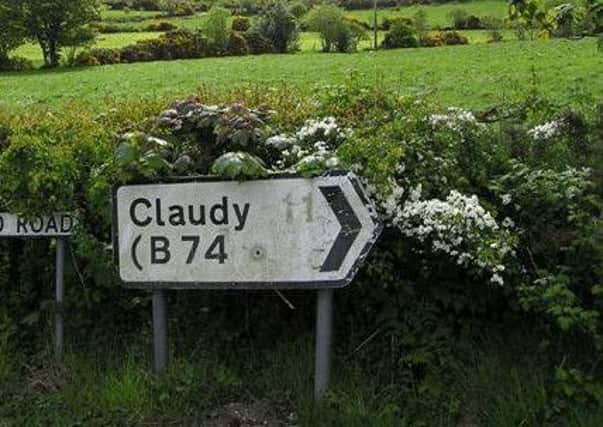 Signpost to Claudy