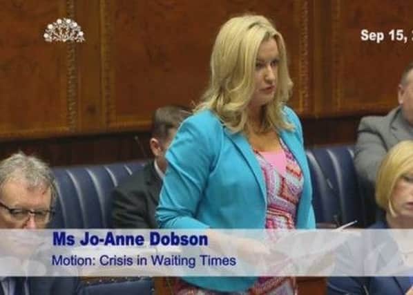 Jo-Anne Dobson leads the debate on the crisis in waiting times.