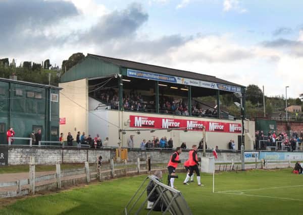 The stand due to be demolished shortly as part of the re-development at the Brandywell. Picture Margaret McLaughlin     © by-line 31-7-15