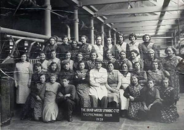 Festival competitors, Braidwater Mill workers of 1939. (Submitted Picture).