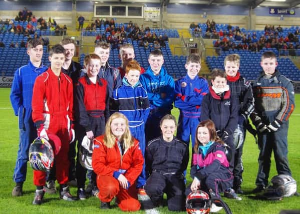 Competitors in the Junior Rod Irish Championship at Ballymena Raceway. Pictures: Davy Park.