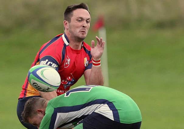 Ballyclare's Gary Clotworthy was of the try-scorers against Ards.