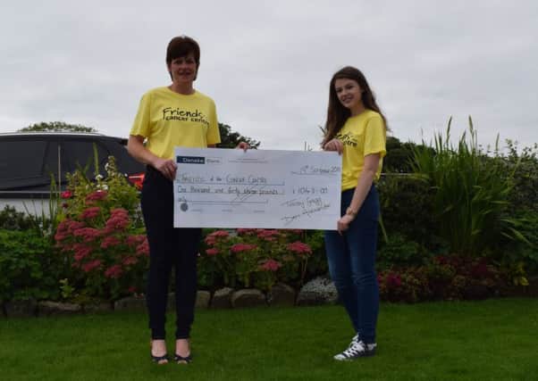 Tracey Gregg and Demi Alexander completed a tandem skydive on Sunday, September 13 raisinga superb  £1,048 for Friends of The Cancer Centre. (Submitted picture)