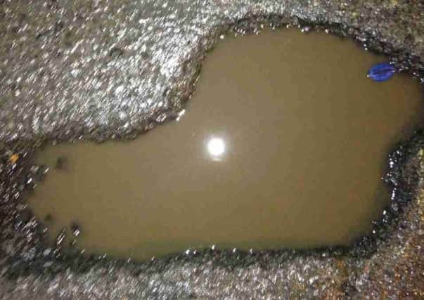 One of the pot holes at Kitchen Hill.