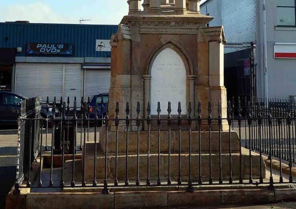 The Millar memorial in William St. INLM41-208.