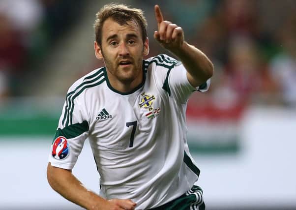 Northern Ireland's Niall McGinn wants to secure a place at Euro 2016 in France with a win over Greece tomorrow night. Picture by William Cherry/Presseye