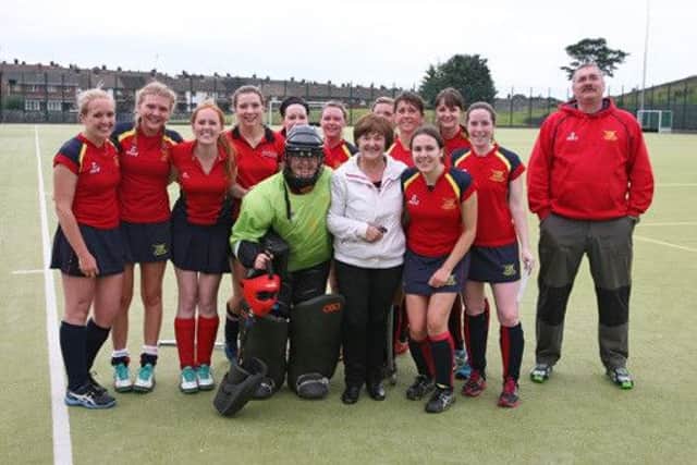 Ballyclare Ladies said goodbye to club stalwart Marina Powers after Saturday's 2-0 success over Larne Ladies. INLT 41-942-CON