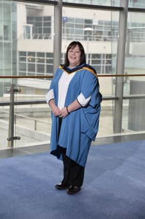 Gillian Frizzell from Lisburn graduated with a Masters in Business Administration (MBA). Credit: Stephen Hamilton