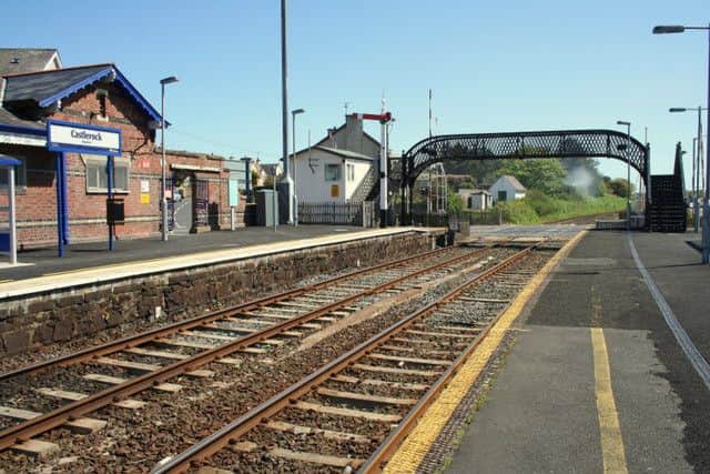 Castlerock Railway Station footbridge.