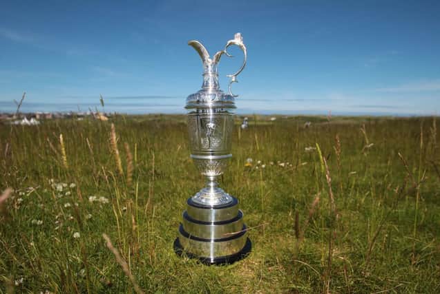 The Claret Jug during a photocall to announce that Royal Portrush will re-join the rota for hosting the Open Championship, at The Royal Portrush Course. Photo: Niall Carson/PA Wire.