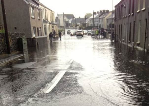 Recent flooding in Toome