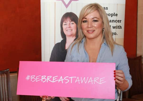 Mid Ulster MLA, Michelle O'Neill, urges women and men to be breast aware as events are held to raise awareness of the condition during the month of October.