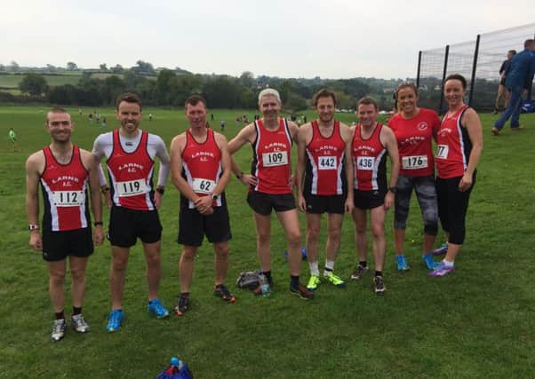Larne AC runners at the Comber Cup. INLT 42-912-CON