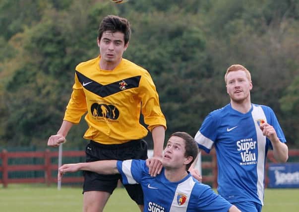 Action from the Lurgan Town game against Richhill during this season's Mid-Ulster Football League programme.