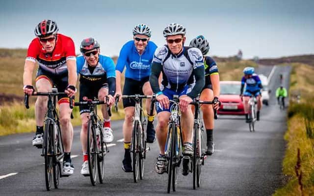 Pictured during the Ballycastle Cycle Club Sportive event