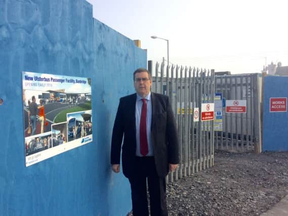 Stephen Moutray at the site of the new Banbridge bus depot. INBL bus depot