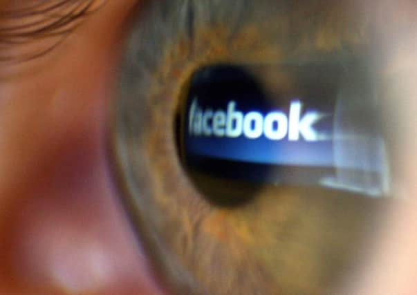 08/03/2009 PA File Photo of the logo of social networking website Facebook seen reflected in a person's eye. See PA Feature INTERNET Facebook Guidelines. Picture credit should read: 
Dominic Lipinski/PA Photos. WARNING: This picture must only be used to accompany PA Feature INTERNET Facebook Guidelines.