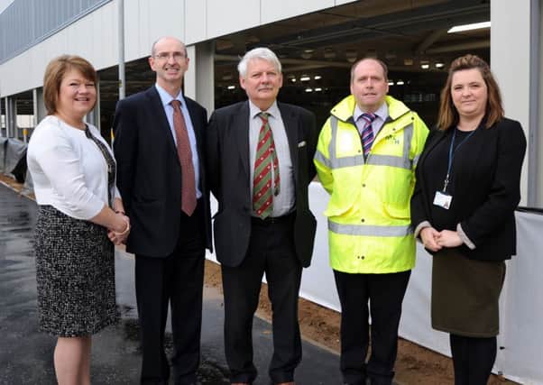 L-R Teresa Molloy, Director of Performance and Service Improvement, Gerard Guckian, Chairman, Alan Moore, Director of Strategic Capital Development, Wendy McLaughlin, Project Lead and William Clarke, McLaughlin and Harvey Ltd
