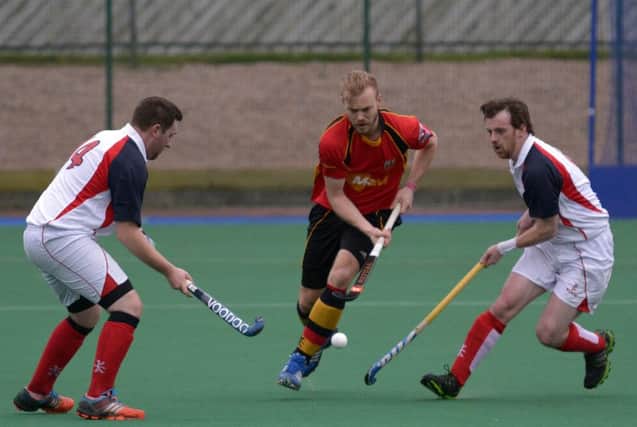 Fraser Mills was on top form, firing in a hat-trick for Banbridge Seconds on Saturday afternoon. INBL1542-254EB