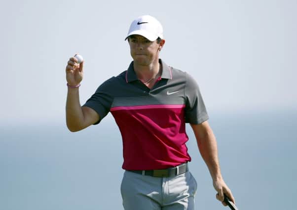 Rory McIlroy holds the course record at Royal Portrush. (AP Photo/Julio Cortez)