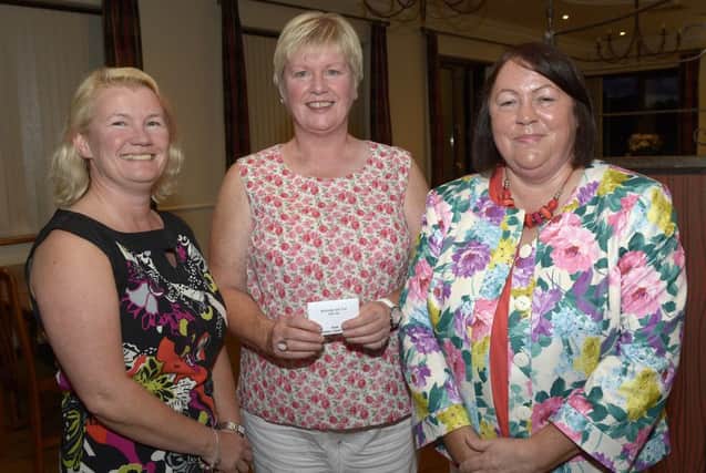 Ann Magennis, Fionnuala Crossey and Lady Captain Denise McBrien were the winning Lady's Team in Banbridge Golf Clubs' Gala Day, unavailable for the photograph is team member Mildred Hodgett © Edward Byrne Photography INBL1434-258EB