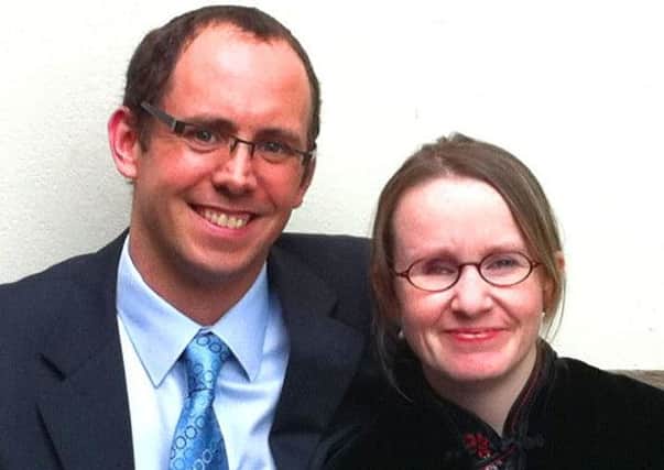 Philippa Holmes with husband Peter, her kidney donor.