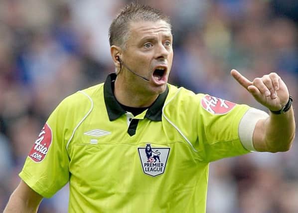 Retired English Premier League referee, Mark Halsey.