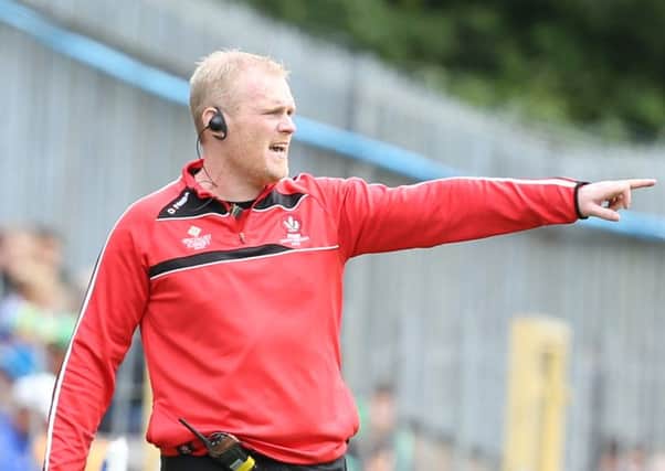 Derry minor manager Damian McErlaine.