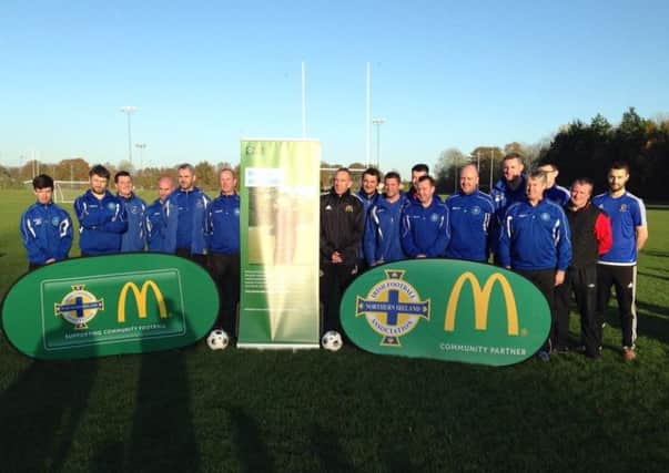 Northend Coaches at the Kenny Shiels coaching masterclass held in Ballymena at the weekend.