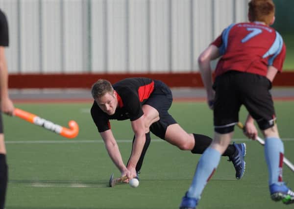 Action from the game between South Antrim 2 and Kilkeel 2. US1542-518cd  Picture: Cliff Donaldson