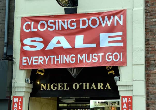 Nigel O'Hara Jewellers which is closing down. INPT46-215.