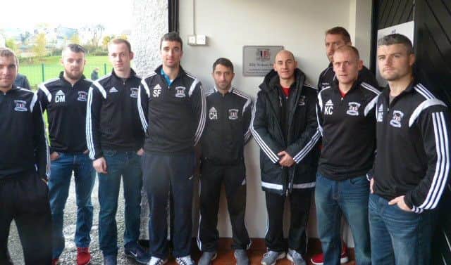 Current senior players and manager at Ballycastle United