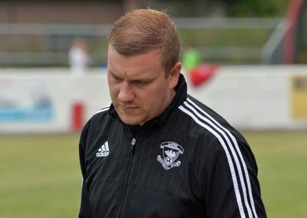 Larne FC manager, David McAlinden. INLT 30-025-PSB