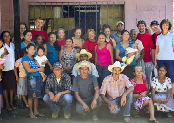 The Barr family with some of the people in Guatemala they are aiming to raise funds for as part of the Big Festive Fry