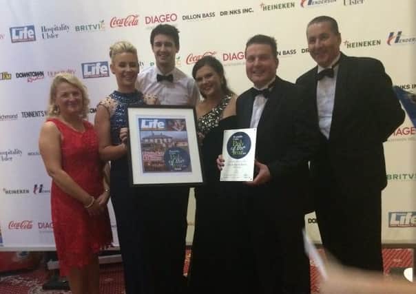 Winners of the top three awards at Pub of the Year