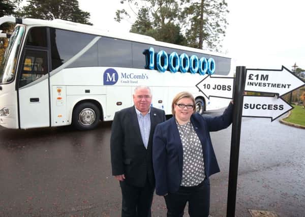 Road to success: Husband and wife team Rodney and Caroline McComb, owners of McCombs Coach Travel. INNT 47-505CON