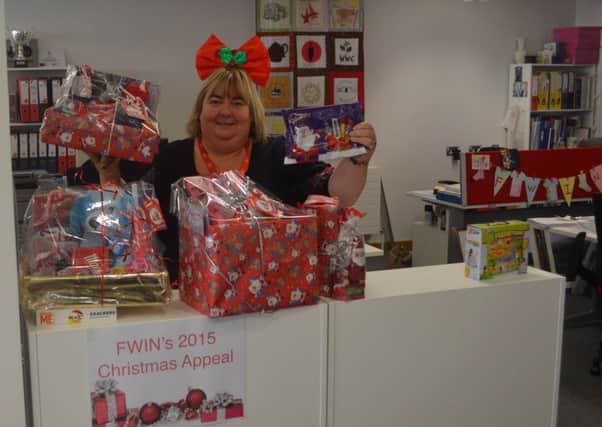 Catherine Cooke, Co-Ordinator at FWIN, launches the FWIN Christmas Appeal.