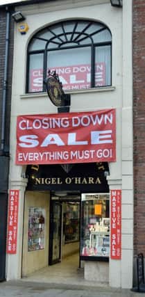 Nigel O'Hara Jewellers which is closing down. INPT46-215a.