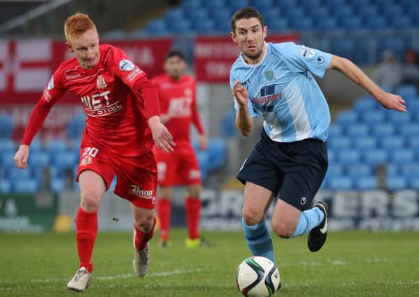 Gary Thompson was one of six changes made to the Ballymena United team by manager Glenn Ferguson in Saturday's 1-1 draw with Portadown. Picture: Pacemaker Press.