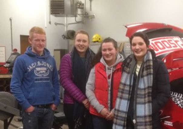 Members of Coleraine YFC who attended the road safety event.