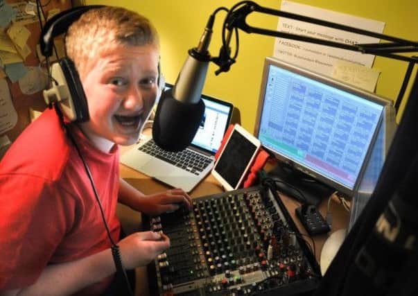 Larne High School pupil Lewis McAdam is setting up a new online community radio station. INLT-28-711-CON