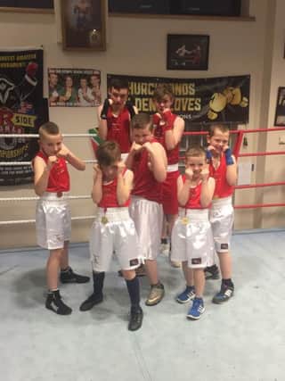 Some of the young Scorpion boxers who will be fighting on December 4th