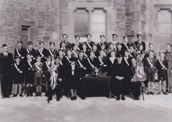6th Londonderry Boys Brigade pictured in 1943 at the Presentation of Colours by Lady Anderson.